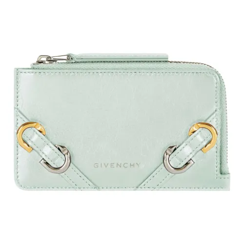 Givenchy Телячья кожа Держатель для карт Женские Селадон