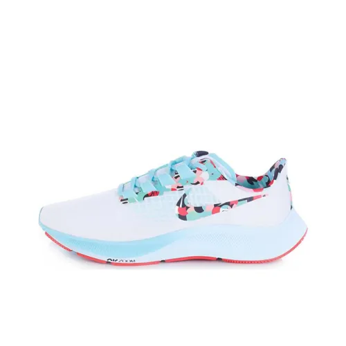 Nike Pegasus 37 Амортизация Износостойкий Низкий Топ Повседневные Беговые кроссовки Женские Белый Синий Красный Черный