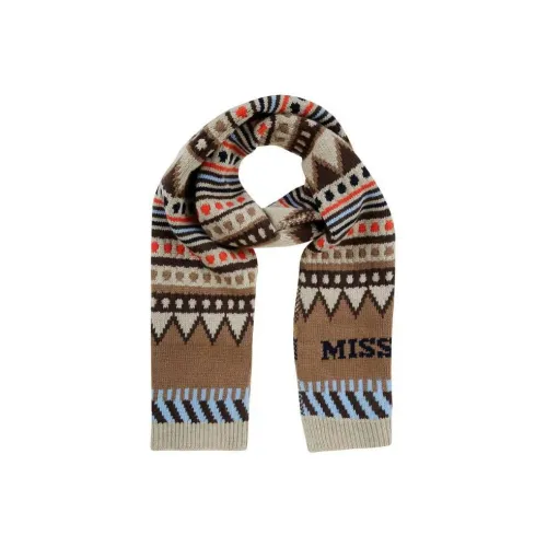 MISSONI Шерсть Трикотаж Шарфы Кофейный Мужской