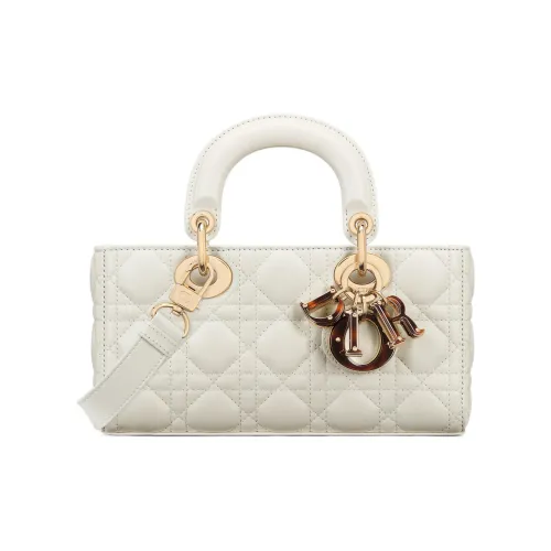 DIOR LADY D JOY Sheepskin Сумка Lady Dior Сумка через плечо Сумка Маленькая Women's White