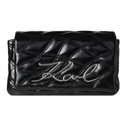 Karl Lagerfeld Сумка через плечо из коровьей кожи женская черная