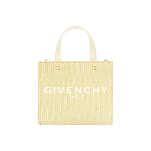GIVENCHY Холщовая сумка из промытого хлопка сумка-тоут сумка для покупок мини-сумка женская светло-желтая