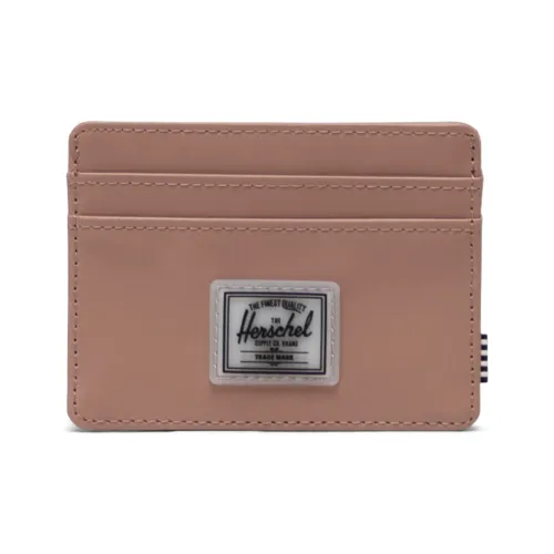 Herschel Репеллент от воды Материал Картхолдер Кошелек Обычный Женский Серый Розовый