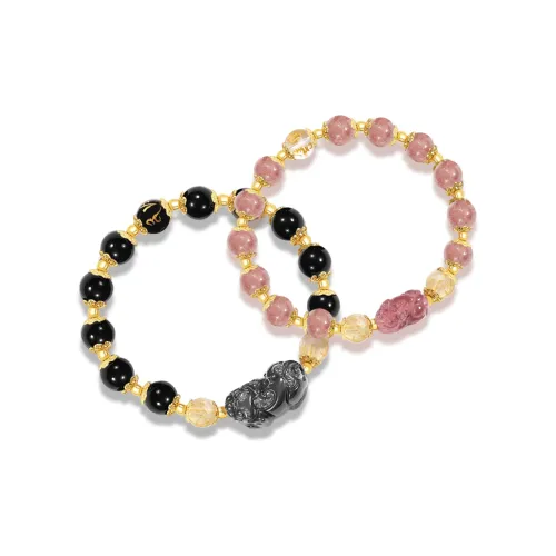 MISS TOOYA Браслеты из клубничного кварца Унисекс