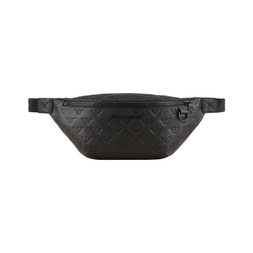 EMPORIO ARMANI Сумка через плечо из коровьей кожи поясная сумка стандартная мужская черная