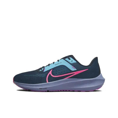 Nike Air Zoom Pegasus 40 Амортизация Противоскользящий Низкий Отскок Беговые кроссовки Мужской Черный
