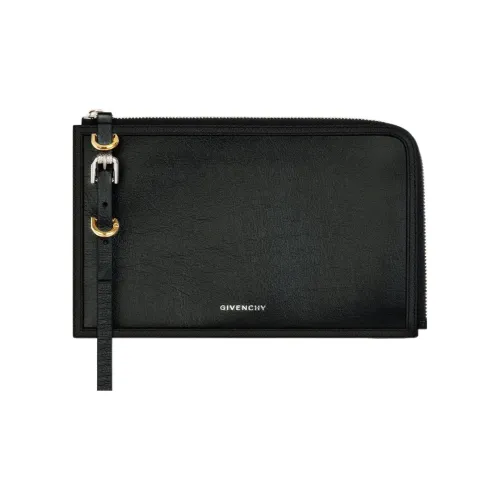 Givenchy Voyou Матовый Коровья кожа Клатч Кошелек Женские Черный