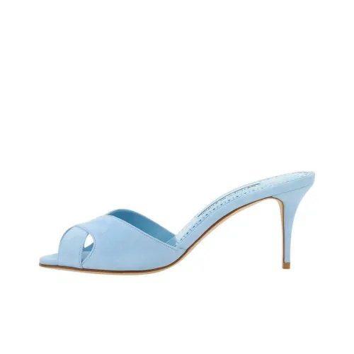 MANOLO BLAHNIK Слипоны Женские Blue
