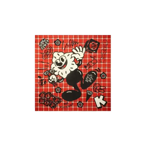 KENZO Wool Knit Шарфы Красный Женские