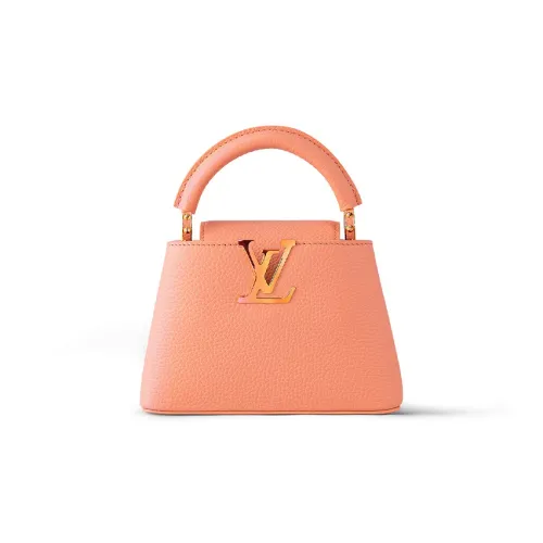 LOUIS VUITTON Capucines Кожа Капусин Через плечо Сумка Тоут На одно плечо Мини Женская Апельсин