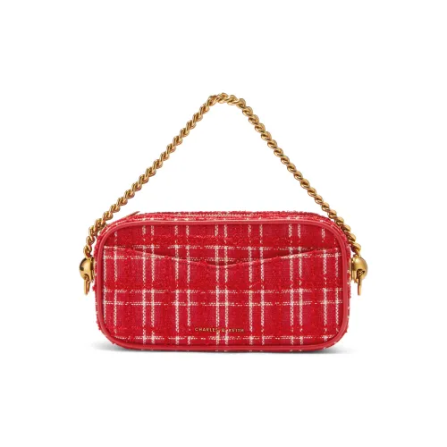 CHARLES KEITH ПУ (полиуретан) Сумка Маленькая Женская Черная Темно-синяя Красная