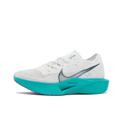 Nike ZoomX Vaporfly Next% 3 Low Топ Марафон Длинный Бег Гонка Беговые Кроссовки Мужской Белый Зеленый