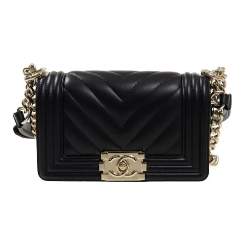 CHANEL LEBOY Телячья кожа Сумка через плечо Женская Черная