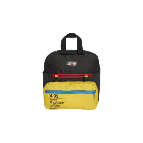 Adidas LEGO LEGO Коллаборация Полиэстер Рюкзак Мужской Черный Желтый Зеленый Красный