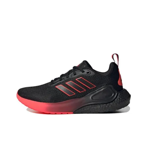 Adidas Alphalava Slip-resistant Abrasion-resistant Lightweight Low-Top Casual Running Shoes Unisex Black Red Adidas Alphalava Противоскользящий Устойчивый к истиранию Легкий Низкий Топ Повседневные Беговые Кроссовки Унисекс Черный Красный