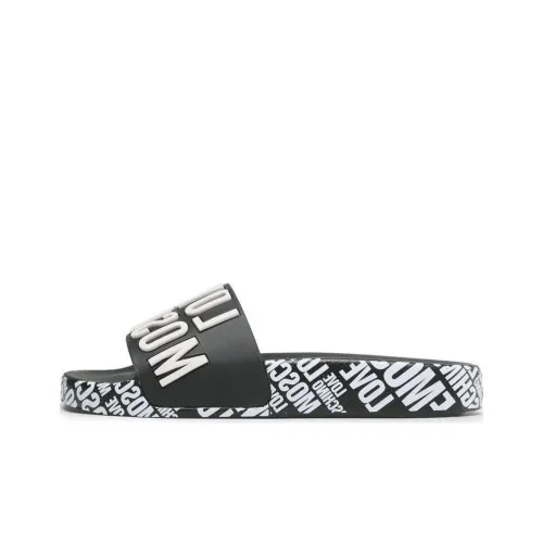 LOVE MOSCHINO Слипоны Женские Черный Белый