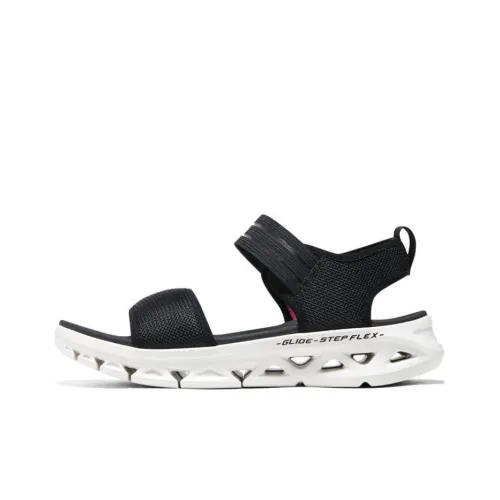 Skechers Glide Step Go Flex Сандалии Спортивные Сандалии Женские Черные Белые