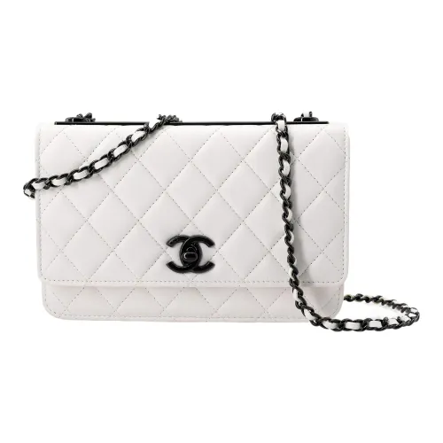 CHANEL Модный CcWOC Овчина Кошелек Сумка через плечо Сумка на плечо Женская Белая