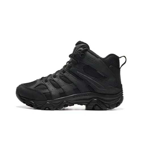 MERRELL MOAB 3 Тактический MID WP Водонепроницаемый Дышащий MID Топ Уличная обувь Мужской Черный