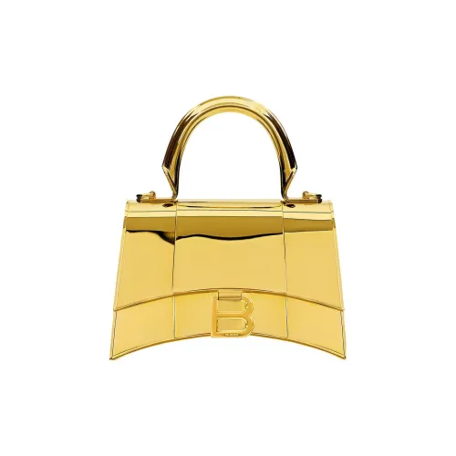 Balenciaga HOURGLASS Латунь Сумка Экстра Маленькая Женская Золотая