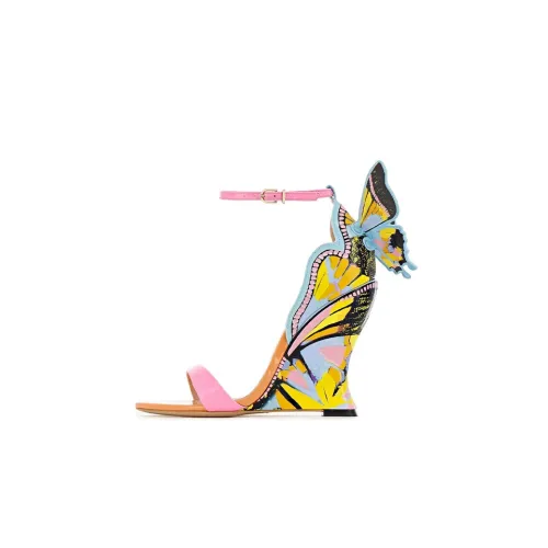 SOPHIA WEBSTER One Ремешок Сандалии 10 см Женские Синий Желтый