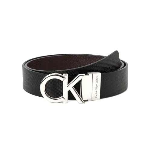 Calvin Klein Ремни из коровьей кожи Мужской Черный Ширина 3,5 см