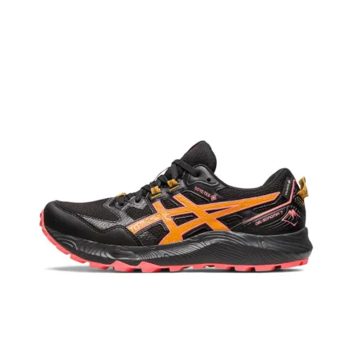 Asics Gel Sonoma 7 Low Топ Беговые кроссовки Женские Черный Оранжевый