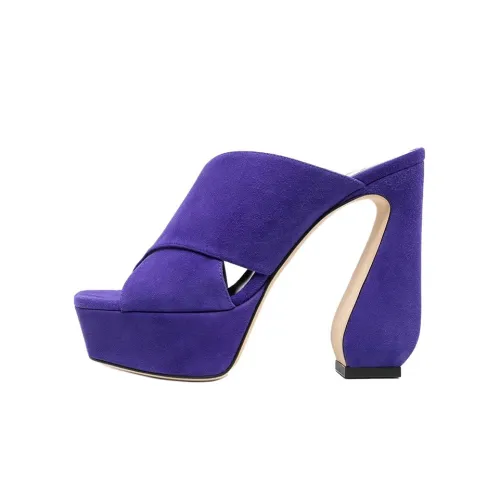 SERGIO ROSSI Слипоны Женские Фиолетовые