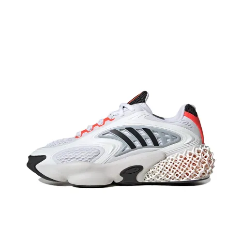 Adidas Originals 4D Krazed Slip-Resistant Abrasion-Resistant Low Top Casual Unisex White Black Orange Adidas Originals 4D Krazed Противоскользящий устойчивый к истиранию низкий топ повседневный унисекс белый черный оранжевый