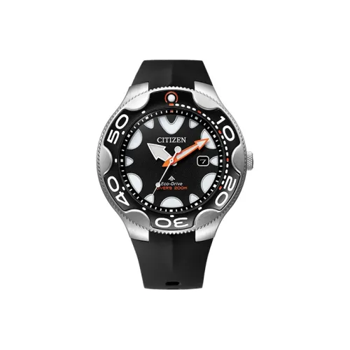 CITIZEN Airborne Eagle Series Кварцевый механизм Резиновый ремешок Часы Мужские Черный циферблат BN0230 04E
