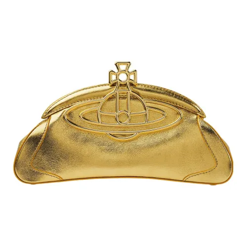 Vivienne Westwood Телячья кожа Клатч Женский Золотой