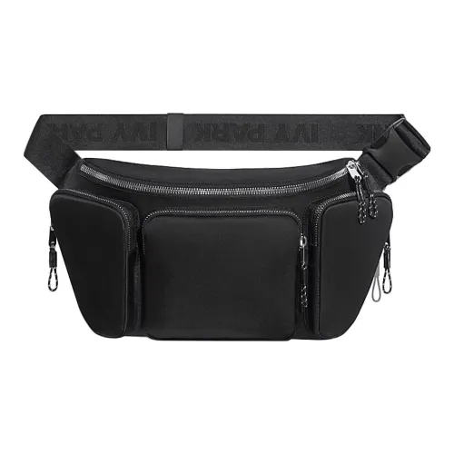 Adidas IVY PARK Коллаборация Полиэстер Слинг-Сумка Сумка на Пояс Регулярная Унисекс Черная