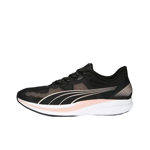 PUMA Redeem Profoam Slip-Resistant Abrasion-Resistant Low-Top Беговые кроссовки Унисекс Черный Розовый Белый