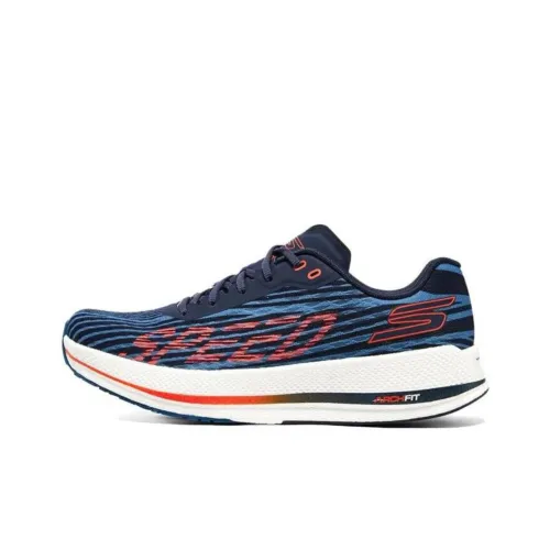 Skechers Go Run Razor 4 Low Топ Беговые кроссовки Мужские Белый Синий