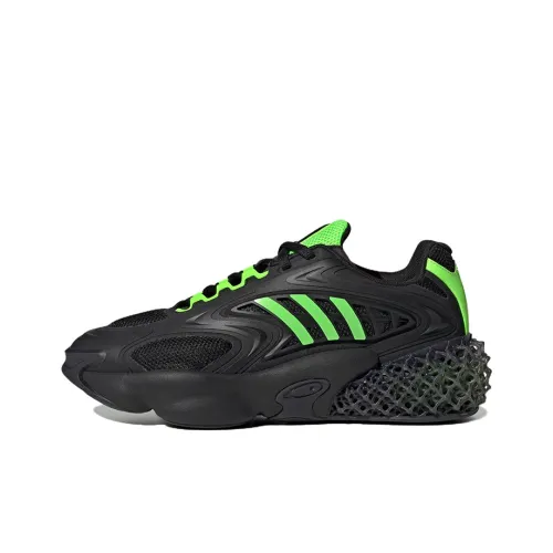 Adidas Originals 4D Krazed Slip-resistant Abrasion-resistant Low Top Casual Unisex Black Green Adidas Originals 4D Krazed Slip-resistant Abrasion-resistant Низкий Топ Повседневный Унисекс Черный Зеленый