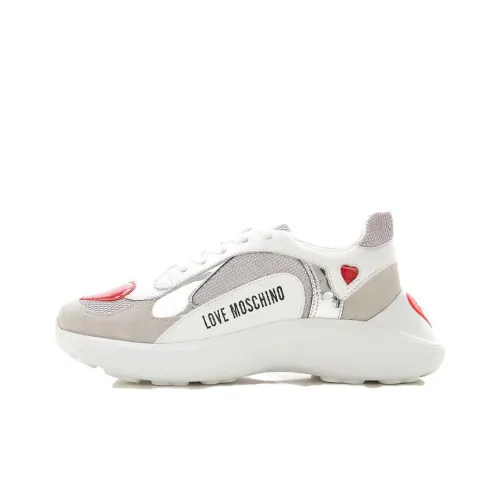 LOVE MOSCHINO Низкий топ Спортивная повседневная обувь Женская Белая