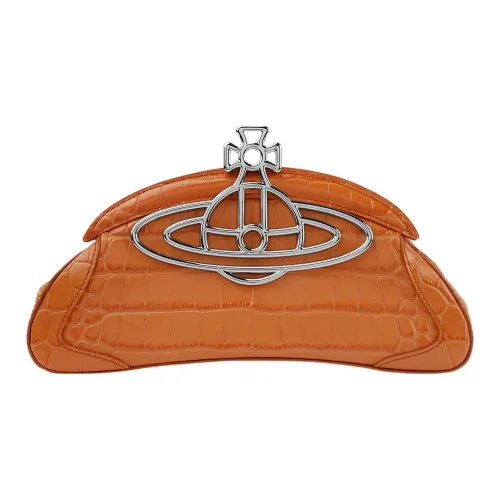Vivienne Westwood Телячья кожа Клатч Женские Оранжевый