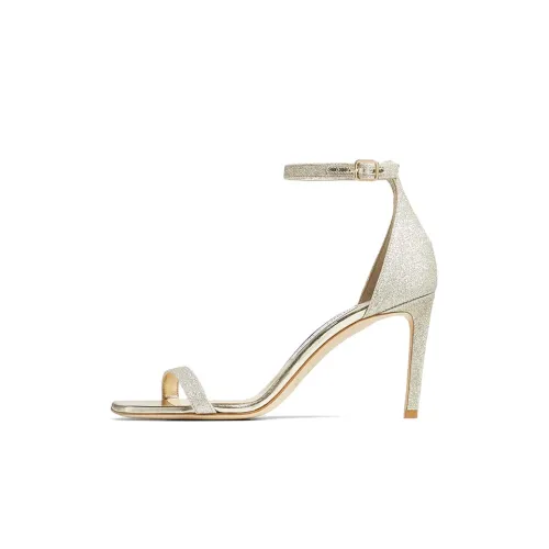 Jimmy Choo One Ремень Сандалии 8,5 см Женские Белые Золотые