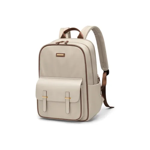 GOLF Текстиль Синтетическая кожа Рюкзак большой женский абрикос элегантный черный