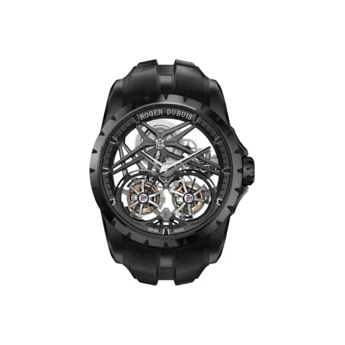 Roger Dubuis Мужские часы Kings Series с ручным заводом, механический, 45 мм, с открытым механизмом