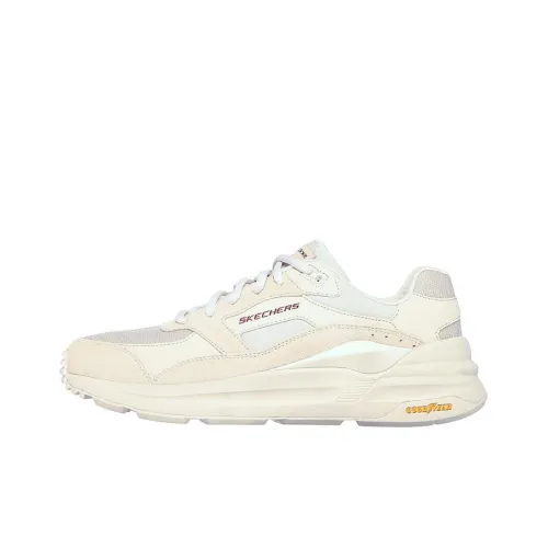 Skechers Global Jogger Low Топ Повседневные Беговые Кроссовки Мужские Экрю