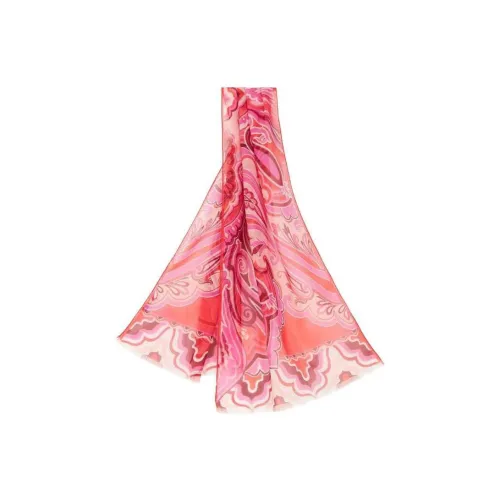 ETRO Шелковые шарфы Красный Женские