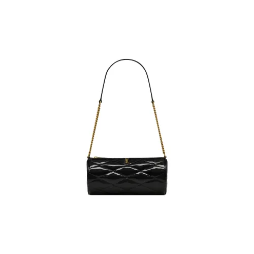 SAINT LAURENT Sade series Искусственная кожа Цилиндрическая сумка Сумка на плечо Сумка через плечо Мини Женская Черная