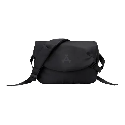 KONADCT Нейлоновая ткань Велосипедная сумка Курьерская сумка Сумка через плечо Средняя Унисекс Черная