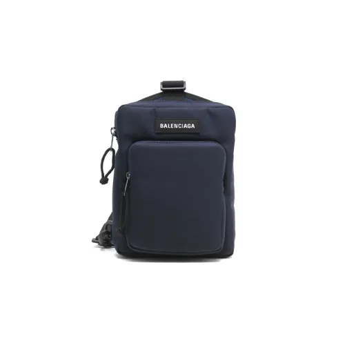 Balenciaga Explorer Nylon Crossbody Bag Shoulder Bag Men's Dark Blue Баленсиага Эксплорер Нейлон Кроссбоди Сумка Сумка через плечо Мужская Темно-синяя