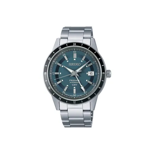 SEIKO Механические Мужские Часы 40,8 мм Синий
