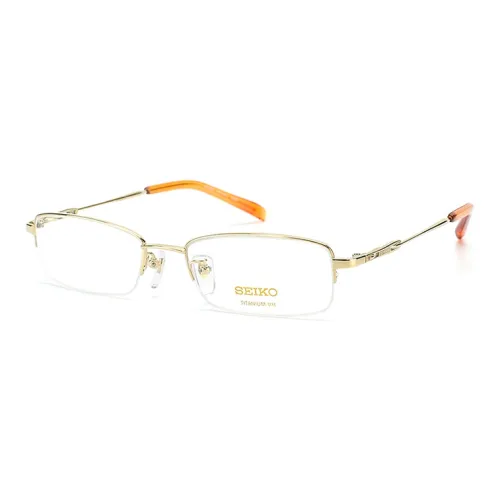 SEIKO Титан Материал Оправа «брови» OPTICAL Очки Мужской Золотой