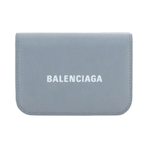 Balenciaga Клатч из коровьей кожи кошелек мини женский синий