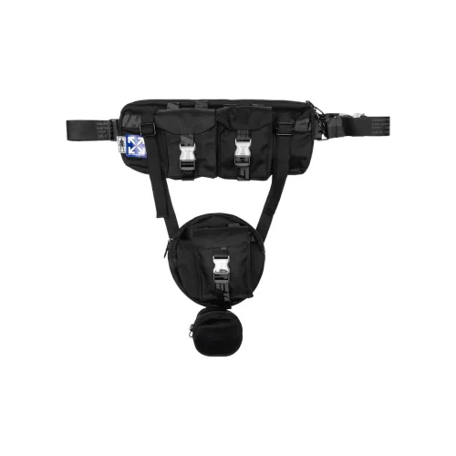 Off Белый Цвет холста Бананка Мужской Черный