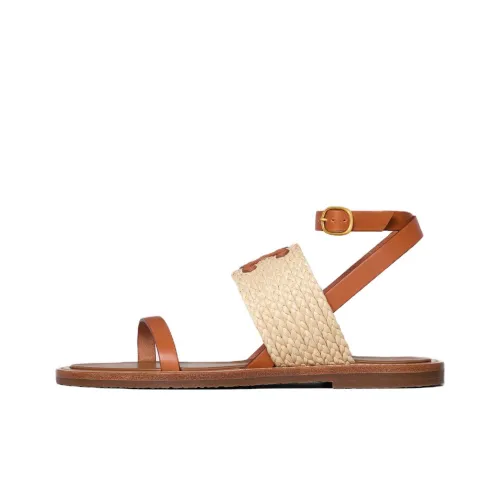 CELINE One Ремешок Сандалии Женские Коричневый